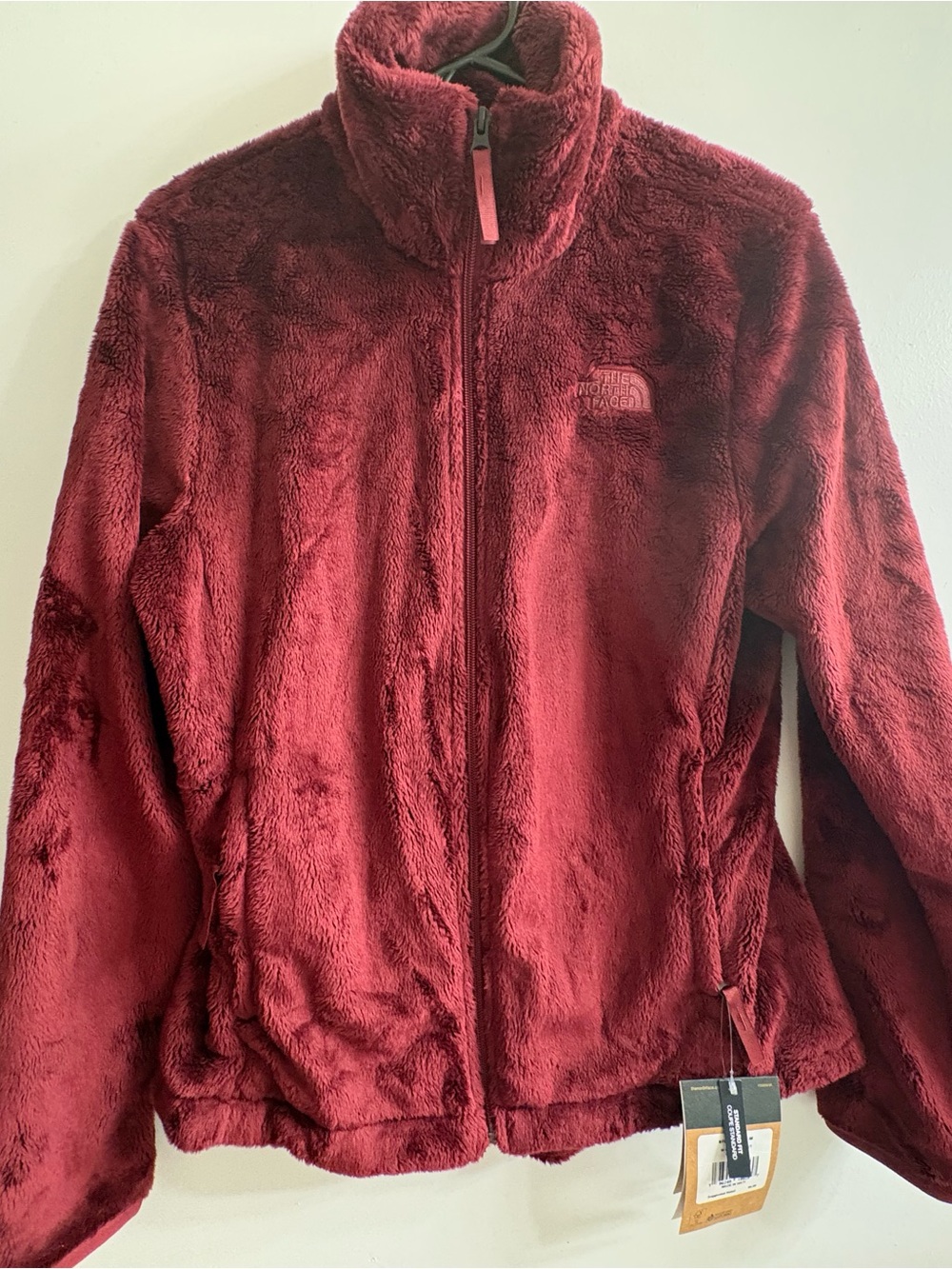 The North Face Women's M Deep Red Plush Osito Jacket Cordovan